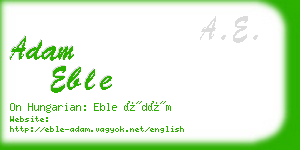 adam eble business card